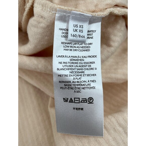 Pilcro Anthropologie Easy Going Corduroy Shirt Jacket XS Beige Knit Sleeves - Picture 6 of 8